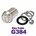 Global RV SS Compartment Lock, Cam/Blade Style, 7/8in Threaded Barrel, Blades not Included, Keyed to G384 CLB-384-78-SS